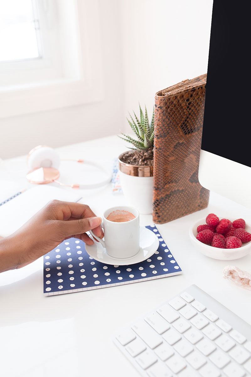 coffee and desktop