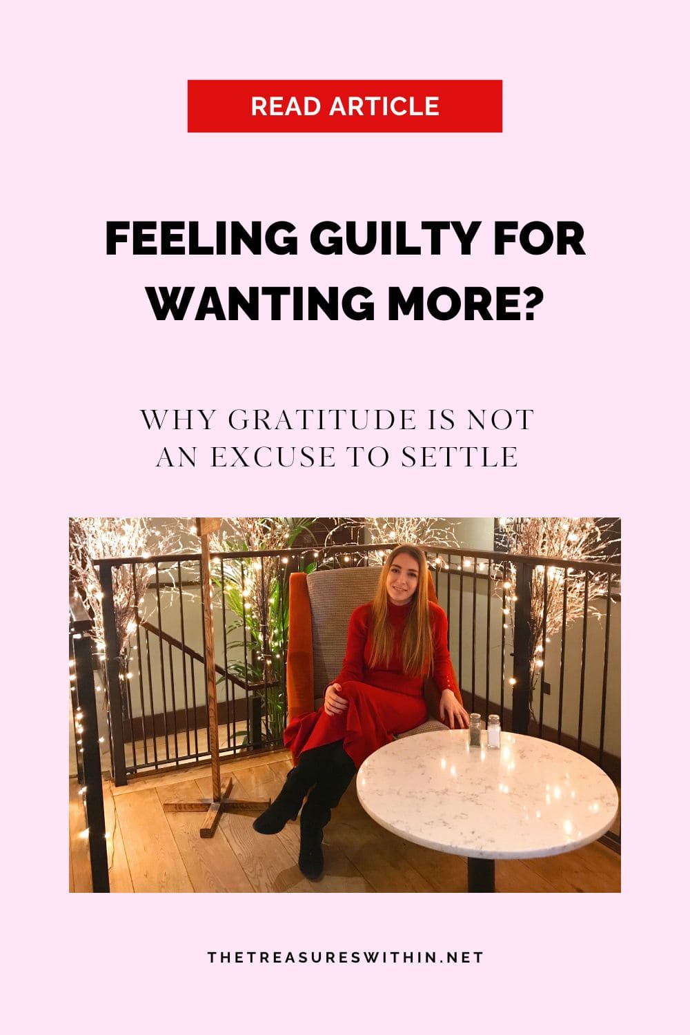feeling guilty for wanting more