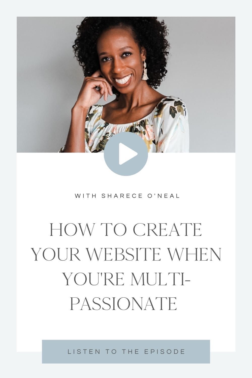 create website for multi-passionates with Sharece O'Neal
